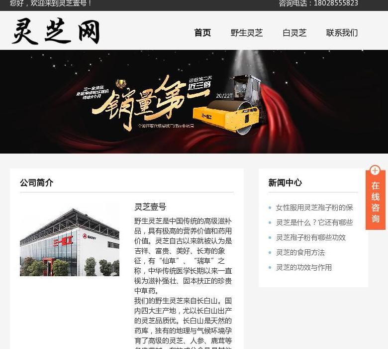 灵芝网站点缩略图