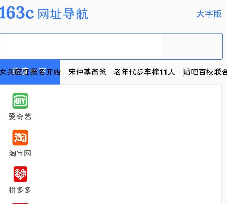 163C网址导航站点缩略图