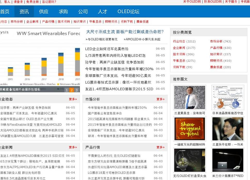 OLED行业信息站点缩略图