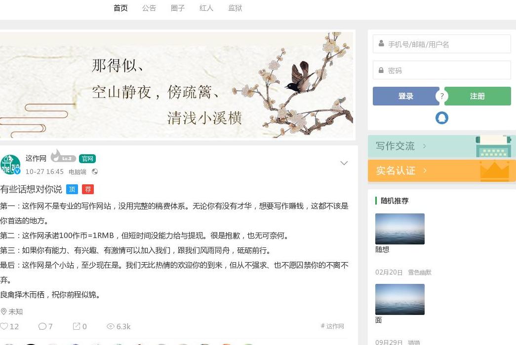 写作网站点缩略图