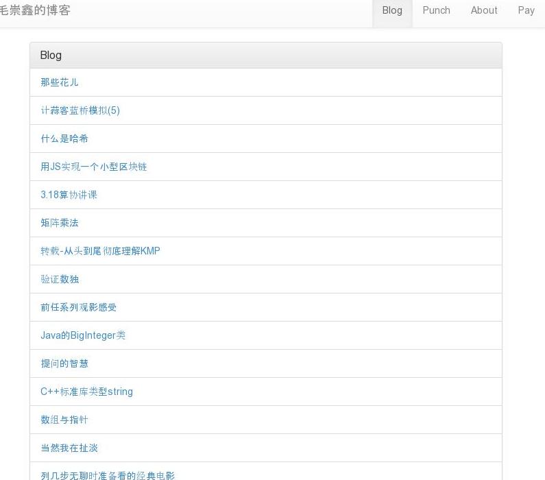 个人博客站点缩略图
