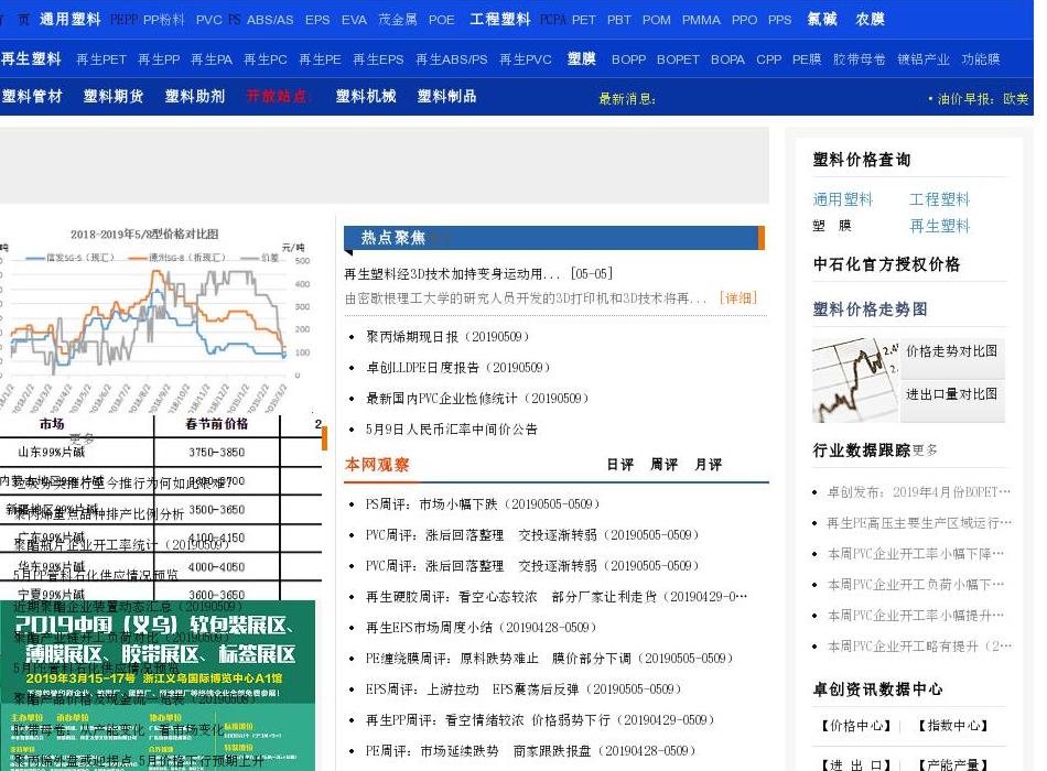 塑料网 | 塑料价格站点缩略图