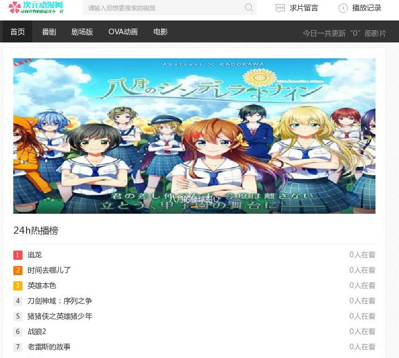 次元动漫网站点缩略图