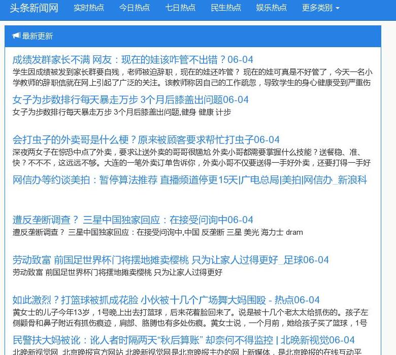 头条新闻站点缩略图
