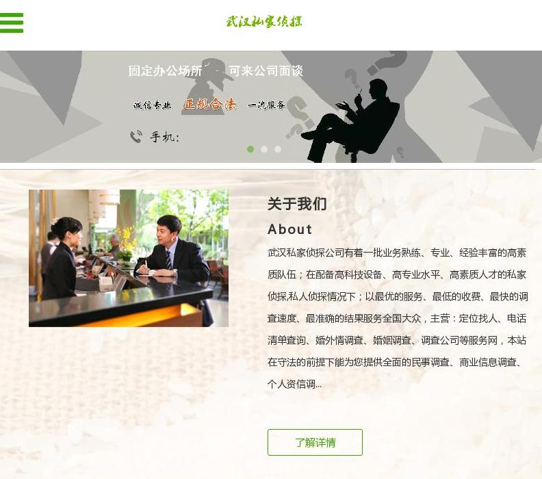 武汉私家侦探站点缩略图